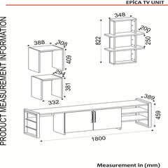 Sektsioon Kalune Design Epica, pruun/must hind ja info | Sektsioonid | kaup24.ee