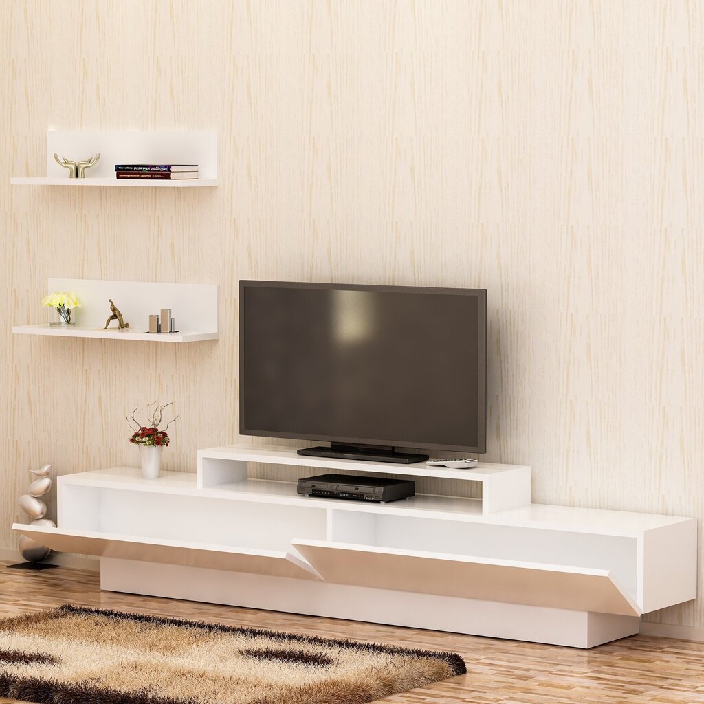 Sektsioon Kalune Design Lucca TV, valge hind ja info | Sektsioonid | kaup24.ee