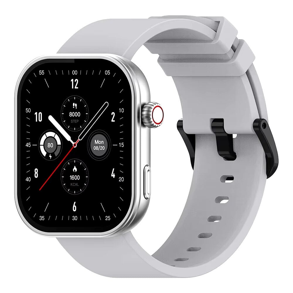 Uus Voice Calling Smartwatch 2,03 '' HD värvi ekraan Tervise ja Fitness jälgimine Smart Watch meestele naistele (Starlight Silver) hind ja info | Nutikellad (smartwatch) | kaup24.ee