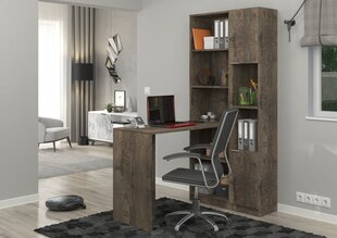 Письменный стол ADRK Furniture Paul II, коричневый цена и информация | Компьютерные, письменные столы | kaup24.ee