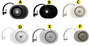 Мойка смеситель для кухни Granitan комплект цена и информация | Раковины на кухню | kaup24.ee