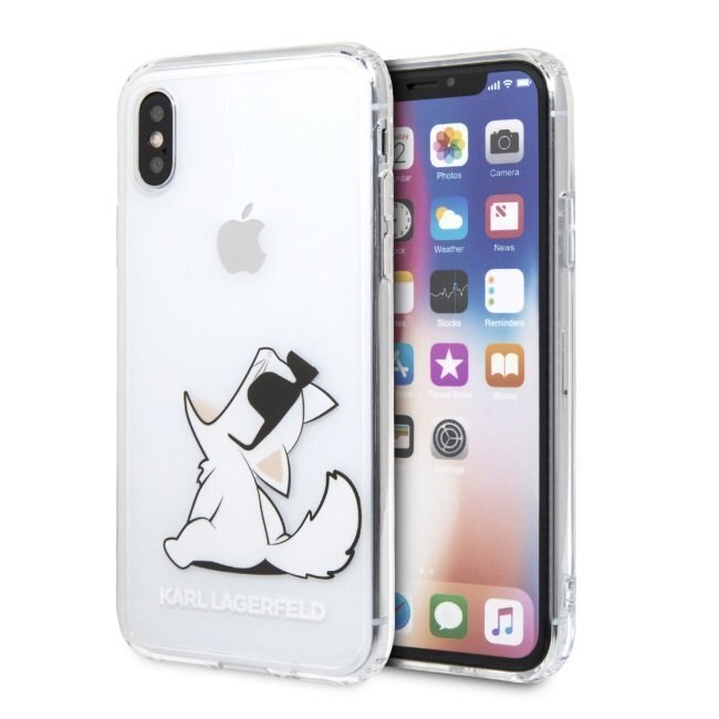 Telefoniümbris iPhone X / Xs , selge, Karl Lagerfeld цена и информация | Telefoni kaaned, ümbrised | kaup24.ee