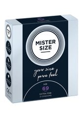 Презервативы Mister Size 69 мм, 3 шт цена и информация | Презервативы | kaup24.ee