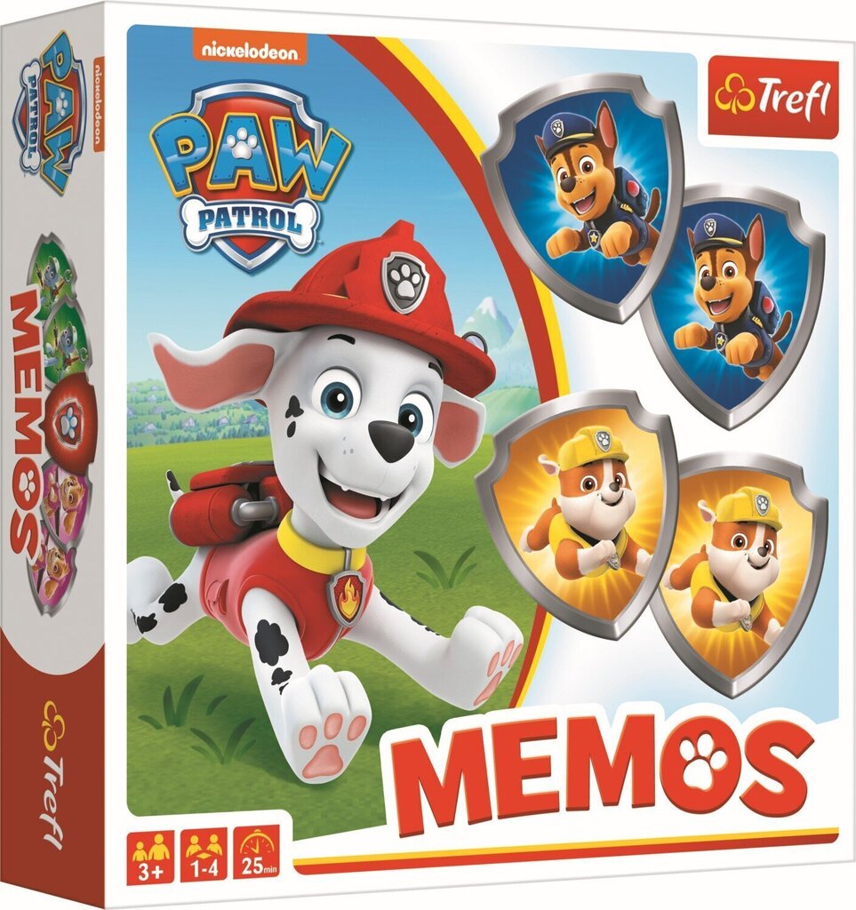 Mälutreeningu kaardid TREFL Käpapatrull (Paw Patrol) цена и информация | Lauamängud ja mõistatused | kaup24.ee