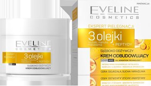 Toitev ja taastav näokreem Eveline Skin Care Expert 3 Oils 50 ml цена и информация | Кремы для лица | kaup24.ee
