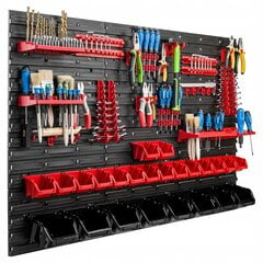 Tööriistasein Fluxar N-001 117x78 cm hind ja info | Tööriistakastid, tööriistahoidjad | kaup24.ee