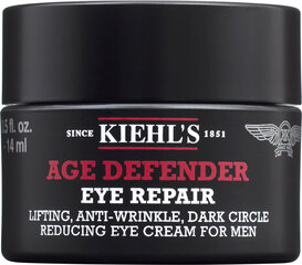 Noorendav silmaümbruskreem meestele Kiehl's Age Defender 14 ml цена и информация | Сыворотки, кремы для век | kaup24.ee