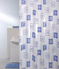 GET WET PICTOGRAMS занавеска для душа и ванной цена и информация | Аксессуары для ванной комнаты | kaup24.ee