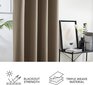 Deconovo 2tk taupe (hele pruunikas) kardin. 220x108cm цена и информация | Kardinad | kaup24.ee