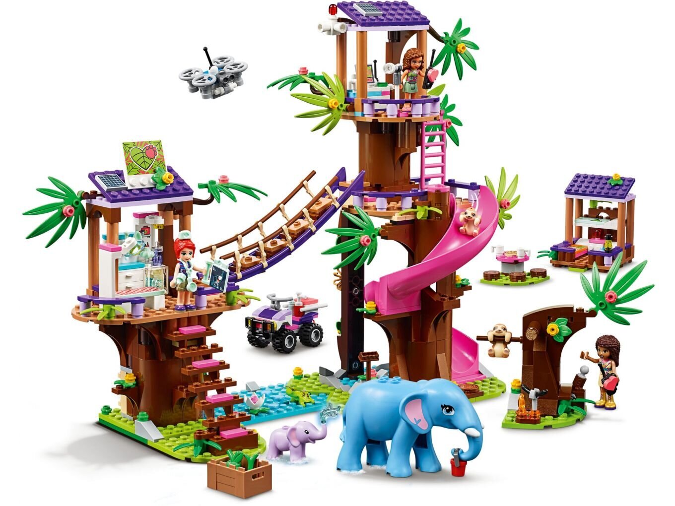 41424 LEGO® Friends Džungli päästebaas цена и информация | Klotsid ja konstruktorid | kaup24.ee