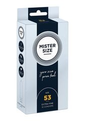 Kondoomid Mister Suurus 53 mm, 10 tk. hind ja info | Kondoomid | kaup24.ee