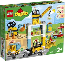 10933 LEGO® DUPLO Town Башенный кран и строительство цена и информация | Конструкторы и кубики | kaup24.ee