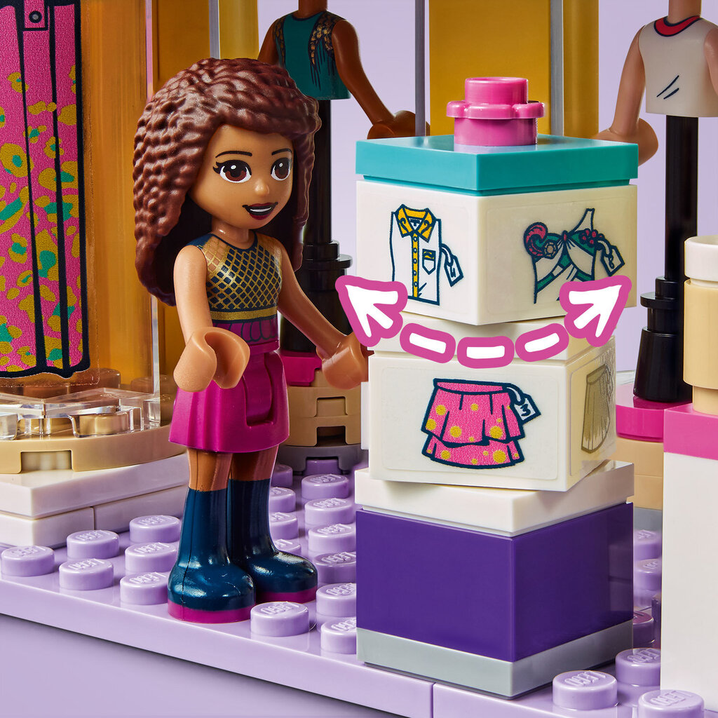 41427 LEGO® Friends Emma rõivapood цена и информация | Klotsid ja konstruktorid | kaup24.ee