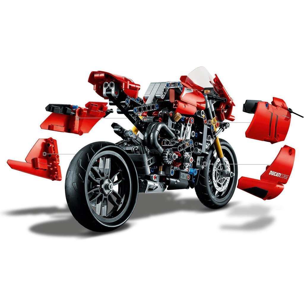 42107 LEGO® Technic Ducati Panigale V4 R цена и информация | Klotsid ja konstruktorid | kaup24.ee