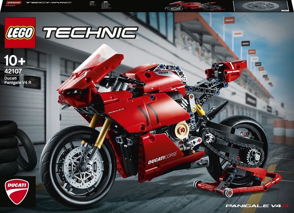 42107 LEGO® Technic Ducati Panigale V4 R цена и информация | Klotsid ja konstruktorid | kaup24.ee