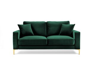 Двухместный бархатный диван Kooko Home Poeme, темно-зеленый цена и информация | Диваны | kaup24.ee