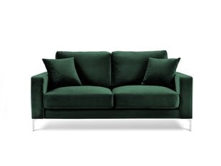 Двухместный бархатный диван Kooko Home Lyrique, темно-зеленый цена и информация | Диваны | kaup24.ee