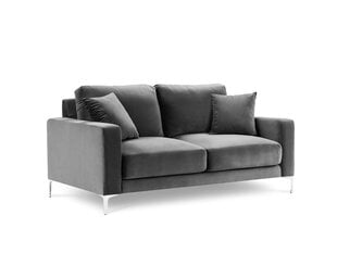 Двухместный бархатный диван Kooko Home Lyrique, серый цена и информация | Диваны | kaup24.ee