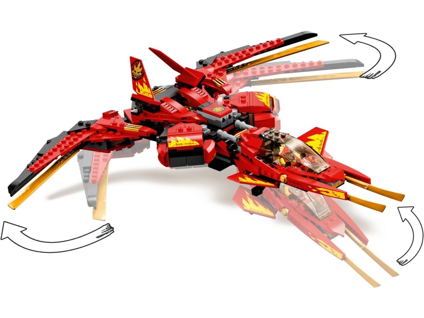 71704 LEGO® NINJAGO Kai hävitaja hind ja info | Klotsid ja konstruktorid | kaup24.ee