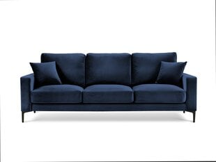 Трехместный бархатный диван Kooko Home Harmony, синий цена и информация | Диваны | kaup24.ee