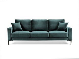 Трехместный бархатный диван Kooko Home Harmony, зеленый цена и информация | Диваны | kaup24.ee