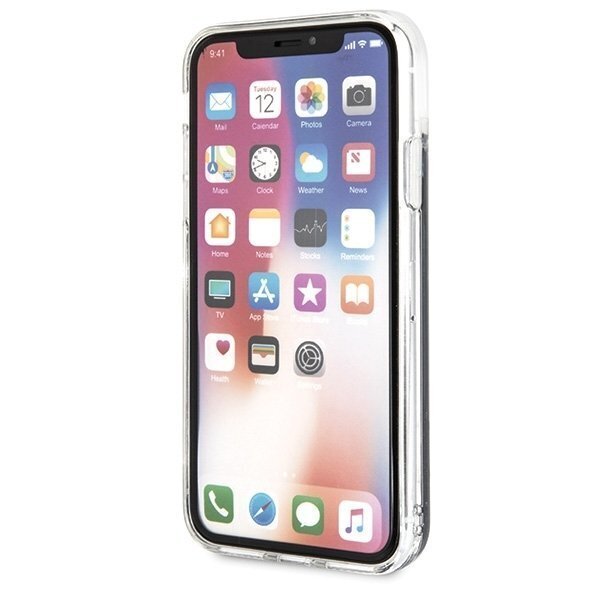 Telefoniümbris iPhone X / Xs , selge - must, Karl Lagerfeld hind ja info | Telefoni kaaned, ümbrised | kaup24.ee