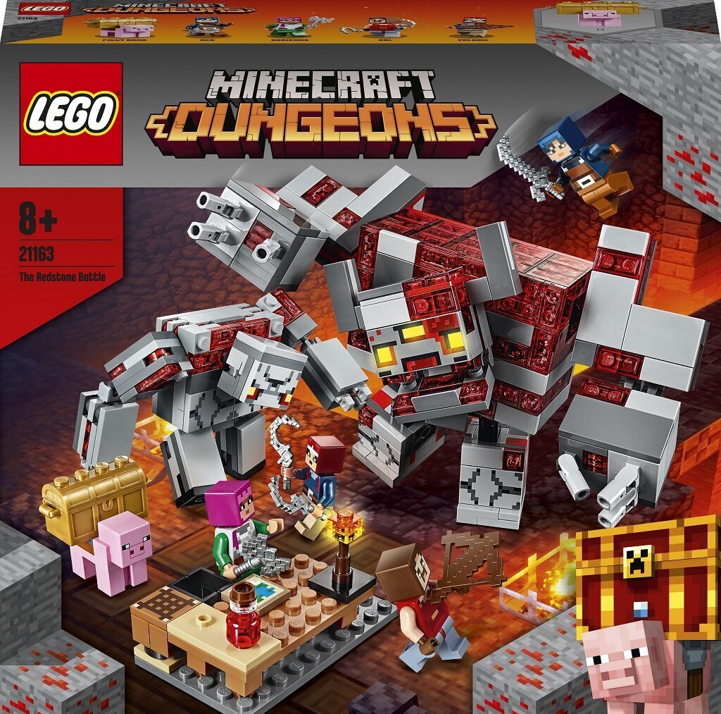 21163 LEGO® Minecraft Punase kivi lahing hind ja info | Klotsid ja konstruktorid | kaup24.ee