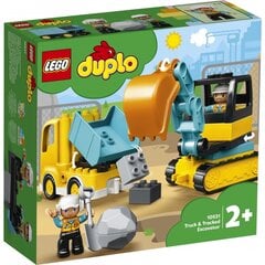 10931 LEGO® DUPLO Veoauto ja roomikekskavaator цена и информация | Конструкторы и кубики | kaup24.ee