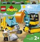 10931 LEGO® DUPLO Veoauto ja roomikekskavaator цена и информация | Klotsid ja konstruktorid | kaup24.ee