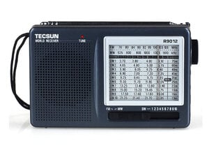 (R-9012)TECSUN R-9012 AM/FM/SW 12-ribaline lühilaineraadio kaasaskantav vastuvõtja koos AN-05 välise antenniga mitmeribalise raadiovastuvõtjaga цена и информация | Радиоприемники и будильники | kaup24.ee