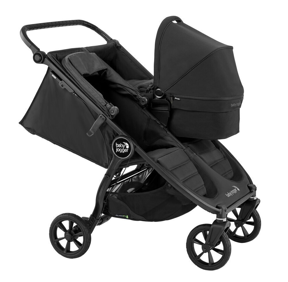 Kaksikute jalutuskäru Baby Jogger Citi Mini GT2, Slate hind ja info | Vankrid, jalutuskärud | kaup24.ee