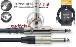 Stagg REAN 6.3mm Jack mono TS - 6.3mm Jack mono TS (silent), 3m цена и информация | Кабели и провода | kaup24.ee