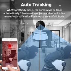 Siseruumides WIFI-seirekaamera, beebikaamera, öine nägemine, turvaline kohalik ja pilvesalvestus, kahesuunaline helistamine, APP, 5-kordne digitaalne suum hind ja info | Muud mööblitarvikud | kaup24.ee