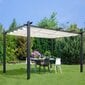 Paviljon katusega Patio Vigo 400x300 cm, kreem/must цена и информация | Varikatused ja aiapaviljonid | kaup24.ee