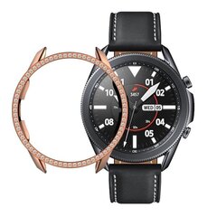 Kivikividest sädelev ümbris Samsung Galaxy Watch 3 (45 mm) jaoks – roosa kullast roosa цена и информация | Аксессуары для корпусов | kaup24.ee