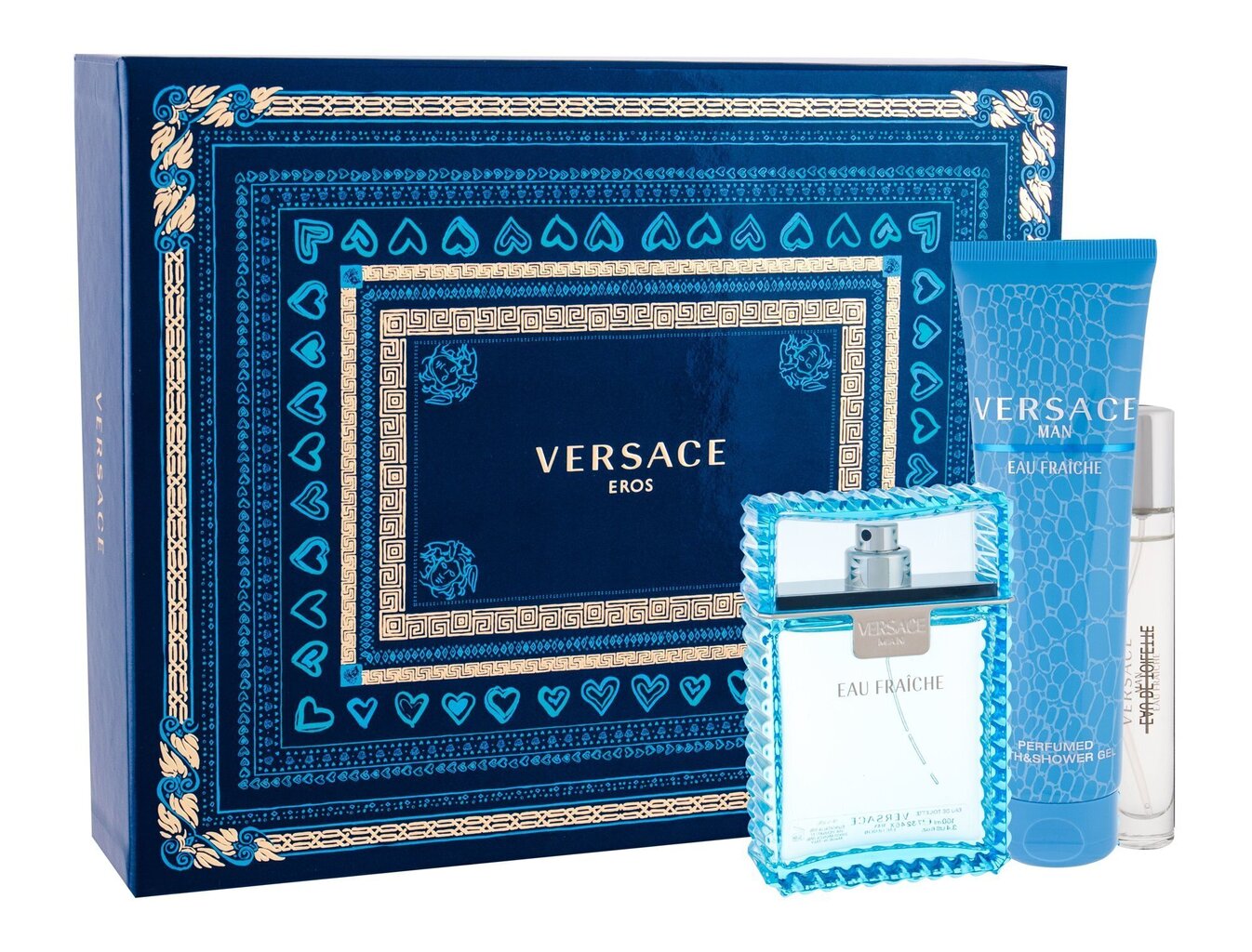 Komplekt Versace Man Eau Fraiche: EDT meestele 100 ml + EDT meestele 10 ml + dušigeel 150 ml цена и информация | Meeste parfüümid | kaup24.ee