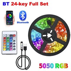 Светодиодные Ленты Для Спальни 5 В 5050 Usb Rgb Лента 10 Метров Ледяная Строка Праздничное Освещение Настенное Светодиодное Украшение Комнаты Лампа Wi-Fi Лента_Bluetooth Control_5m цена и информация | Светодиодные ленты | kaup24.ee