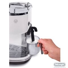 Delonghi Vintage Coffee maker  ECO311.W ICONA Pump pressure 15 bar, 1100 W, White цена и информация | Кофемашины | kaup24.ee