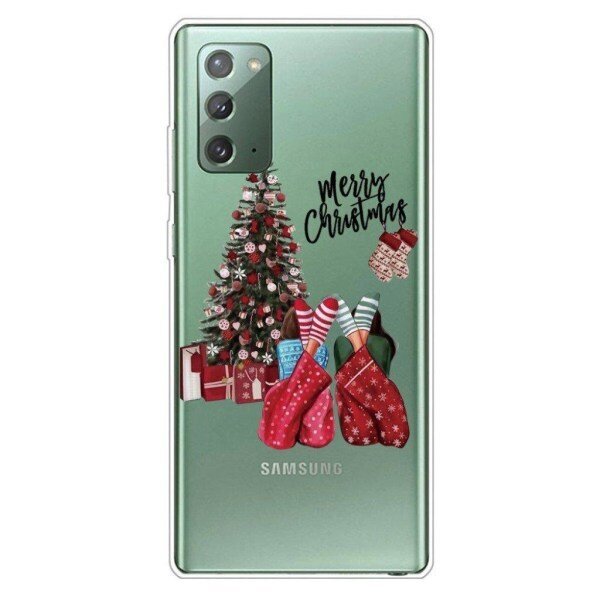 Jõulud Samsung Galaxy Note 20 ümbris - puu ja Gift Green цена и информация | Jõulukaunistused | kaup24.ee