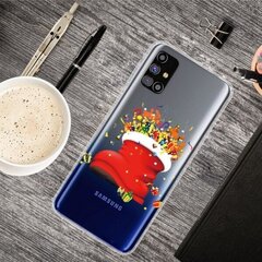 Jõulud Samsung Galaxy M31s ümbris - sukad ja kingitus punane цена и информация | Рождественские украшения | kaup24.ee