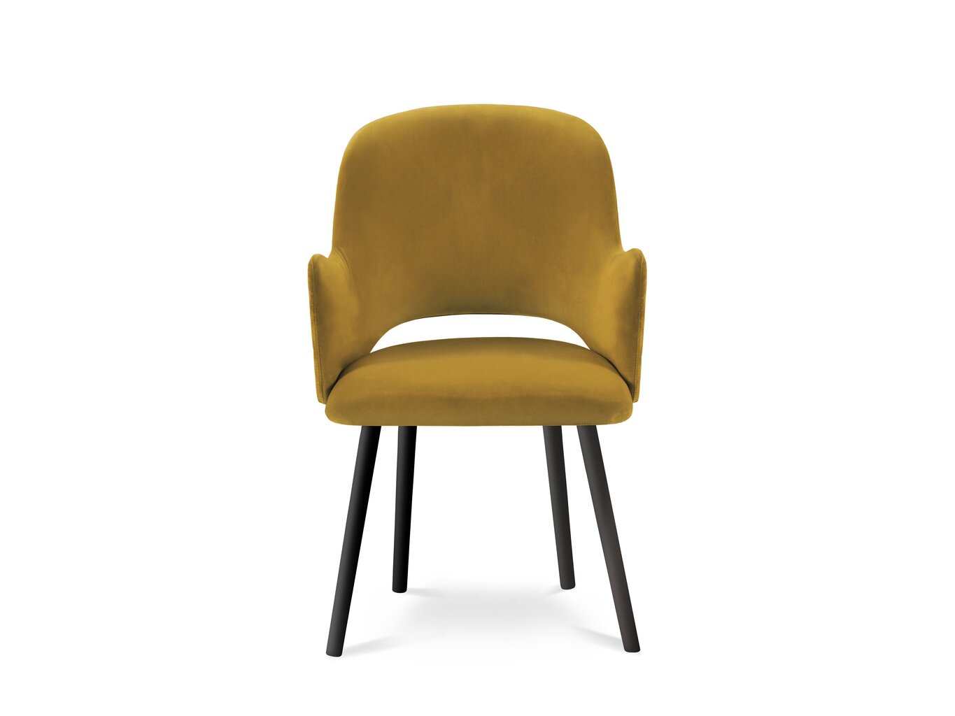 4 tooli komplekt Milo Casa Laelia, kollane цена и информация | Söögitoolid, baaritoolid | kaup24.ee