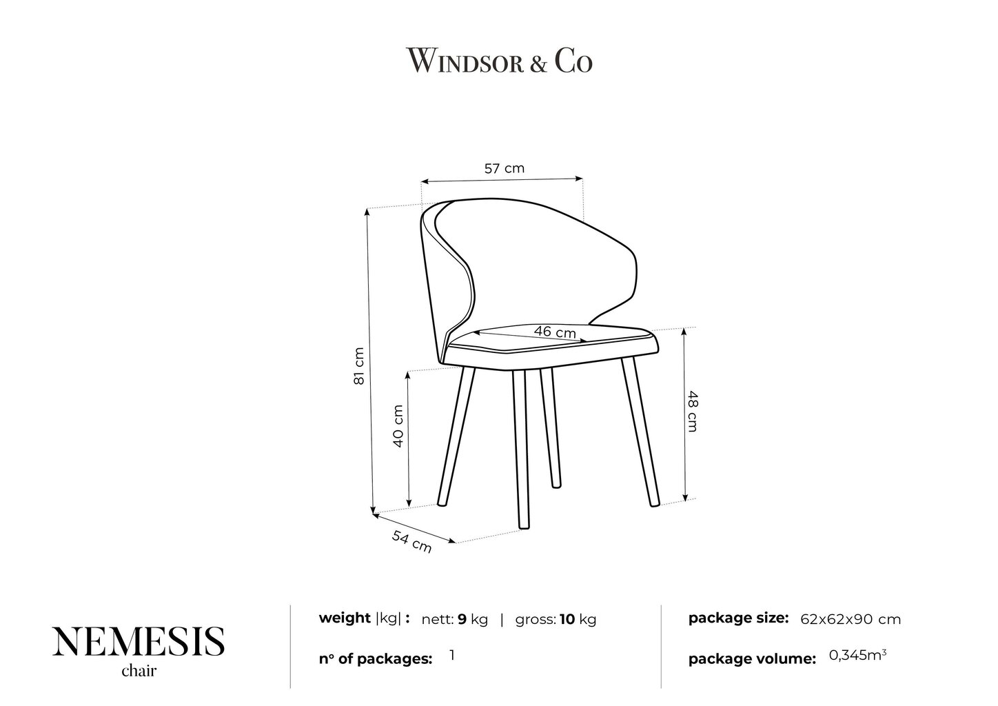 Tool Windsor and Co Nemesis, kollane цена и информация | Söögilaua toolid, köögitoolid | kaup24.ee
