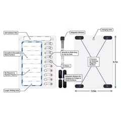 Kustutuskumm majapidamistahvel igapäevane tegevusloend Planeerija kontrollige lastele, täiskasvanutele mitut eset ja kujundage head harjumused A (FMY) цена и информация | Аксессуары для корпусов | kaup24.ee