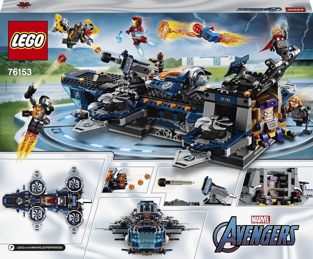 76153 LEGO® Super Heroes Avengersi helikopterikandja hind ja info | Klotsid ja konstruktorid | kaup24.ee