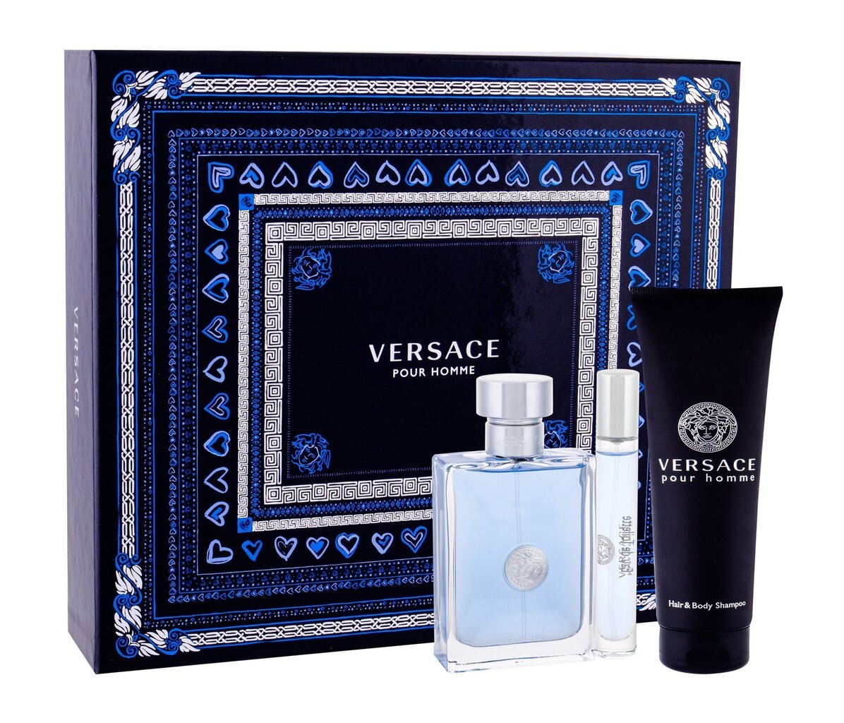 Komplekt Versace Pour Homme: EDT meestele 100 ml + EDT meestele 10 ml + dušigeel 150 ml hind ja info | Meeste parfüümid | kaup24.ee