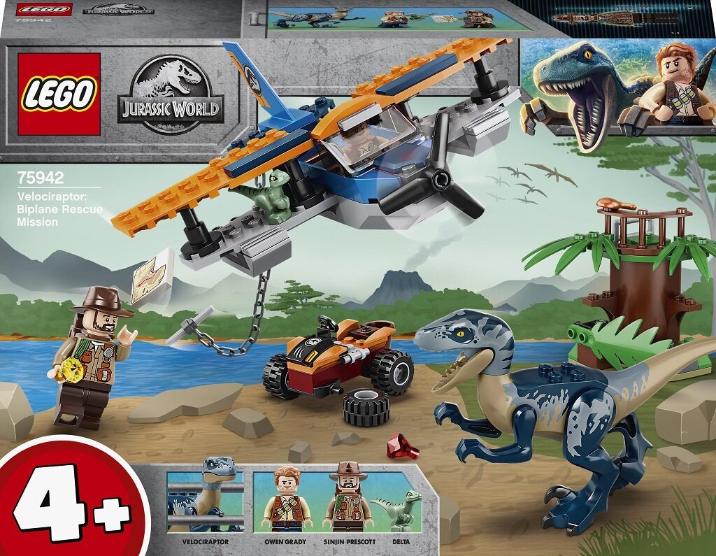 75942 LEGO® Jurassic World Lennuki päästemissioon hind ja info | Klotsid ja konstruktorid | kaup24.ee