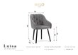 2-tooli komplekt Milo Casa Luisa, kollane hind ja info | Söögitoolid, baaritoolid | kaup24.ee
