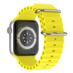 Apple Watch 41/40/38 mm käevõru Ocean Wave Yellow цена и информация | Аксессуары для корпусов | kaup24.ee