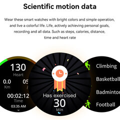Nutikas käekell 1,43-tollise AMOLED HD-ekraaniga, NFC, EKG, täieliku puutega tervisemonitooring, treeningu jälgija, mitme spordirežiimiga nutikell meestele, naistele, roosa цена и информация | Смарт-часы (smartwatch) | kaup24.ee