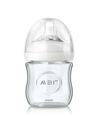 Philips Avent klaasist lutipudel Natural SCF051/17, 120 ml hind ja info | Lutipudelid ja aksessuaarid | kaup24.ee